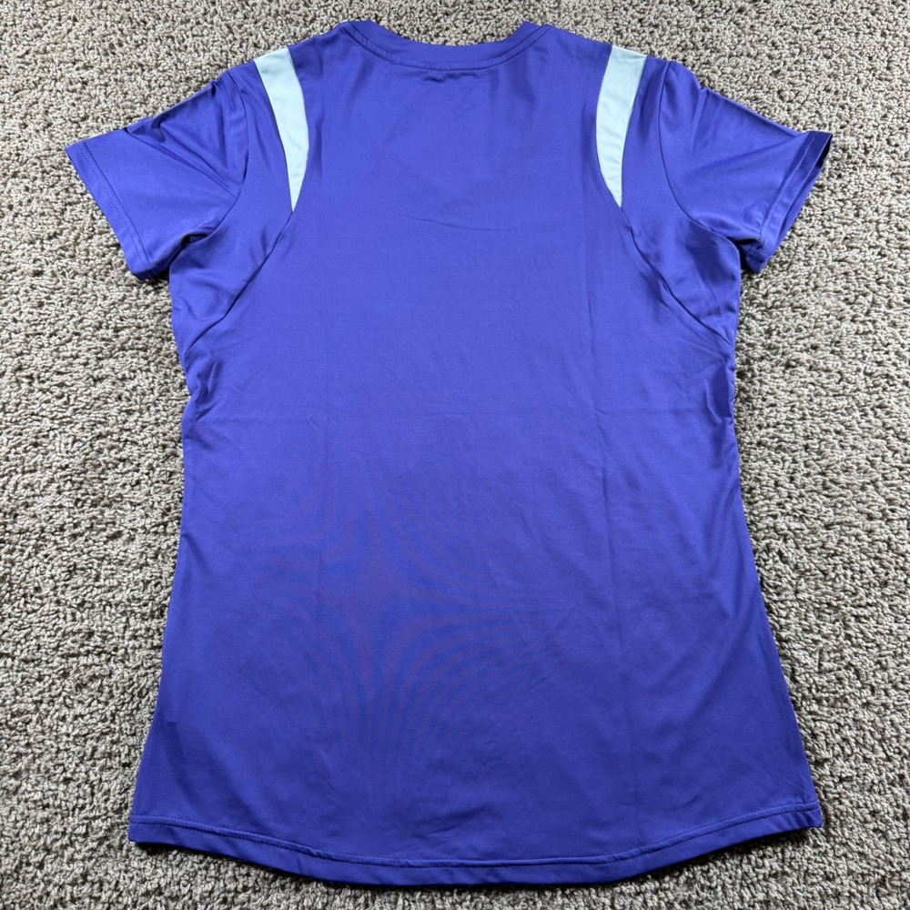 Mizuno Volleyball Jersey Womens Large Purple V-Neck Short Sleeve Active‎ Top NWT - Picture 5 of 8